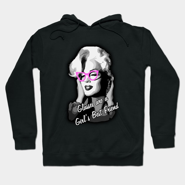 Glasses Are A Girl's Best Friend Hoodie by peckiefoureyes